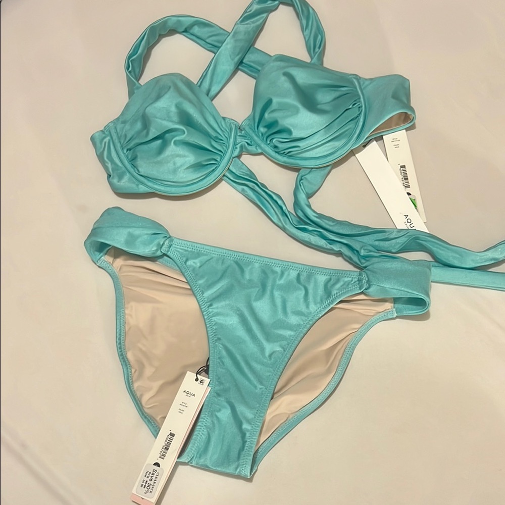Aqua Swim Turquoise Bikini Set